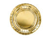 Picture of PAPER PLATES ROUND METALLIC GOLD 18CM  - 6 PACK